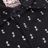 Kaijas Black Floral Print Shirt