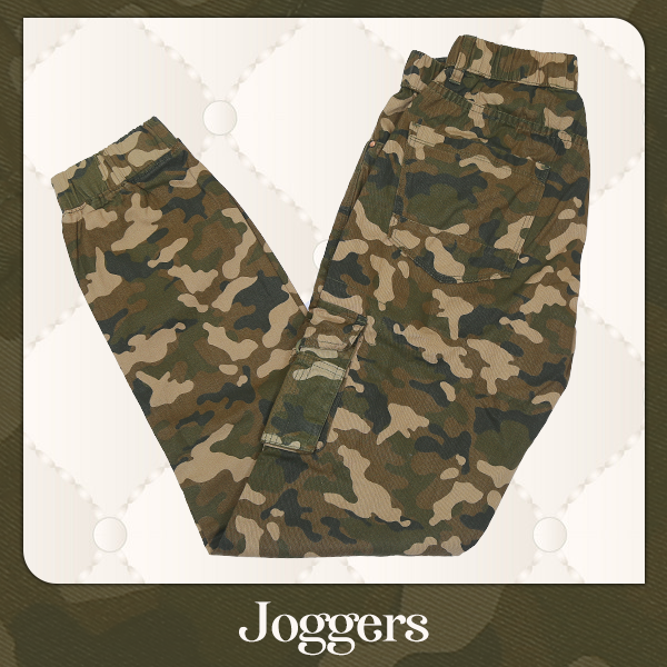 Cotton Camouflage Joggers